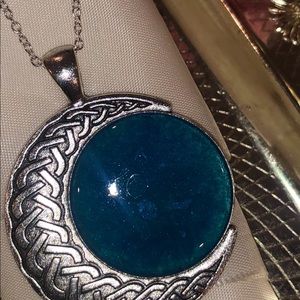 Evalina’s Creations Jewelry - Deep blue moon pendant Evalina’s Creations Jewelry - Deep blue moon pendant